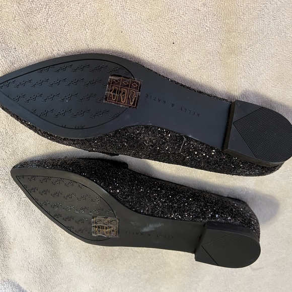 New Kelly & Katie black sparkle flats - Picture 3 of 4